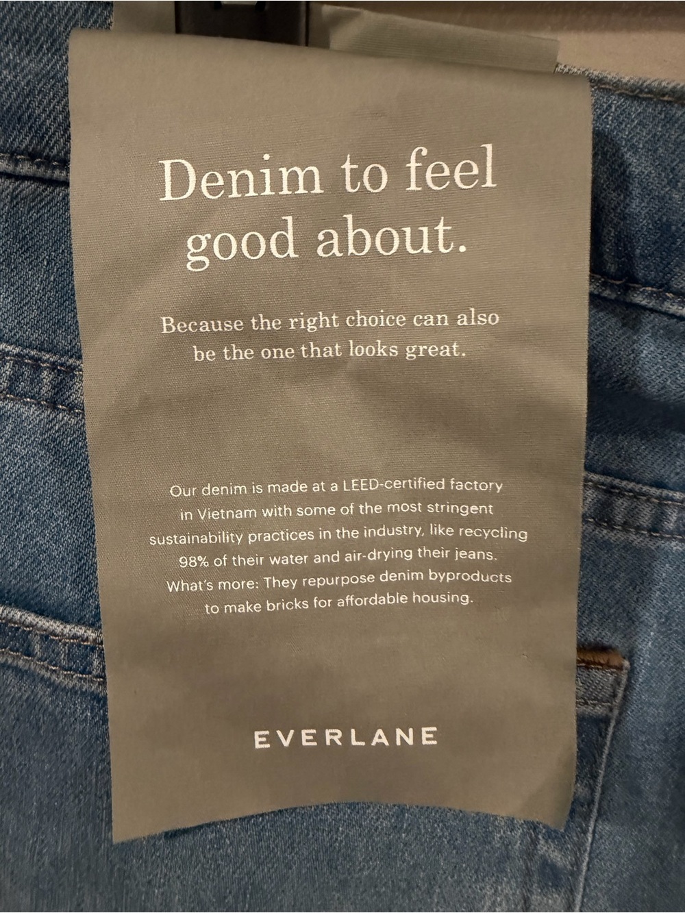 NWT Everlane Light Wash Straight-Leg Women's Jeans Size 30 Regular - Picture 3 of 5